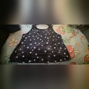 Starry Black and White Tank Top/shorts Set 3xl